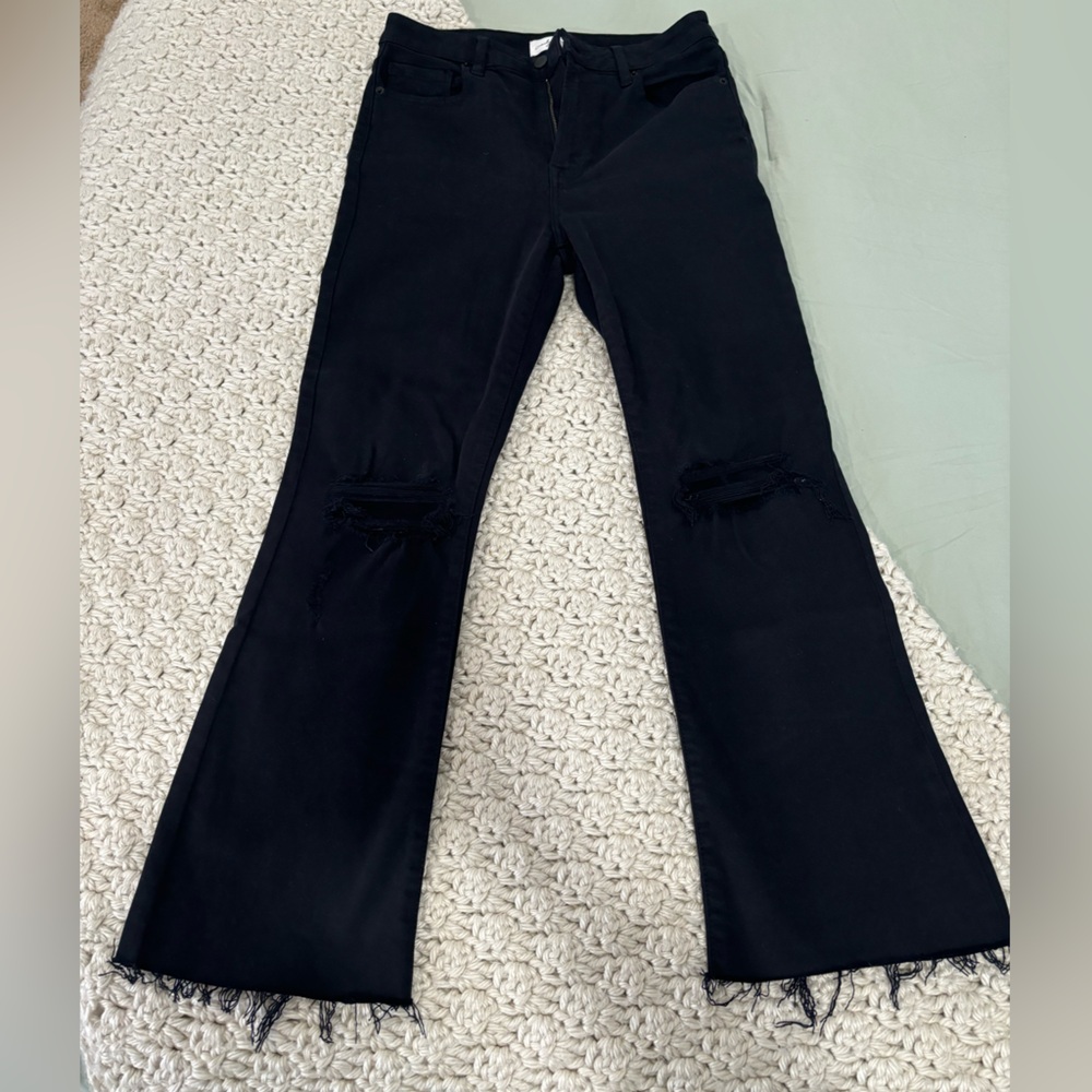 CJLA Kate Cropped Bootcut Jeans Black